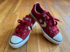 Vintage CONVERSE ALL STAR Reissue Red Suede Low Top Sneakers Mens 6/ Women 8